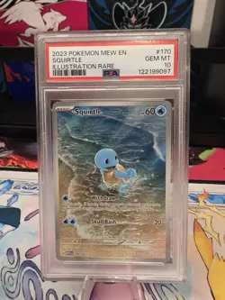 SQUIRTLE 2023 POKEMON 151 ILLUSTRATION RARE #170/165 PSA 10 - Image 1