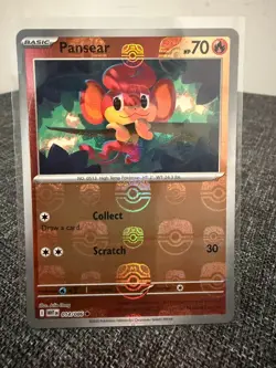 Pansear 014/086 NM – Master Ball Holo – 2025 Pokemon TCG S&V White Flare - Image 1