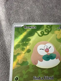 Pokemon Rowlet Illustration Rare Full Art Near Mint Perfect Order 090/088 - Image 2