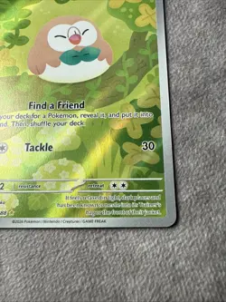 Pokemon Rowlet Illustration Rare Full Art Near Mint Perfect Order 090/088 - Image 4