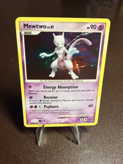 Pokemon Mewtwo Lv.51 #9/100 Majestic Dawn 2008 Holo Rare LP - Image 1