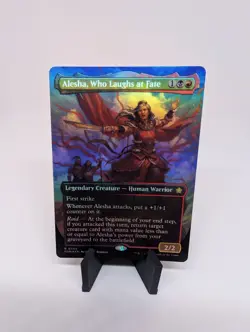 Alesha, Who Laughs at Fate (Borderless) MTG Foundations Foilv- NM - Image 1