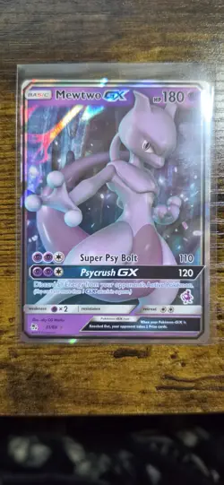Pokemon Mewtwo & Mew GX Ultra Rare Holo SM AND Mewtwo GX Combo - Image 2