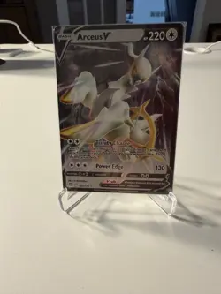Pokemon TCG Arceus V Brilliant Stars SWSH Metal Promo Ultra Rare 122/172 NM - Image 1