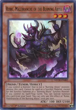 Yugioh! LP Rubic, Malebranche of the Burning Abyss - NECH-EN082 - Ultra Rare - 1 - Image 1