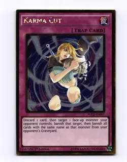 Karma Cut Gold Rare Premium Gold: Return of the Bling 1st Edition PGL2-EN067 - Image 1