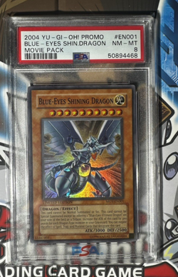 Yu-Gi-Oh! 2004 Promo Blue-Eyes Shining Dragon - PSA 8 NM-MT - MOV-EN001 - Image 1