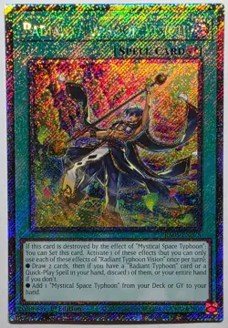 Yugioh Radiant Typhoon Vision RA05-EN075 Platinum Secret Rare 1st Edition - Image 1