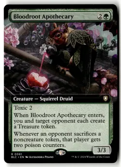 MTG - Bloodroot Apothecary (Extended Art) 61 NM Commander: Bloomburrow - Image 1