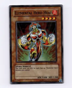Elemental Hero Heat Super Rare Premium Pack 2 Unlimited PP02-EN007 - Image 1