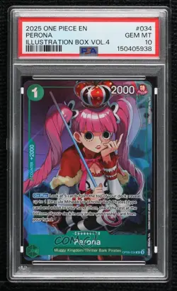 2022 One Piece Promos English Perona Illustration Box Vol 4 #OP09-034 PSA 10 - Image 1