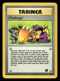 Pokemon Card Team Rocket Challenge! 74/82 Uncommon - Image 1