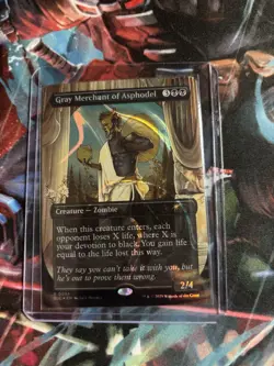 Gray Merchant Of Asphodel Secret Lair Halo Foil Card MTG - Image 2