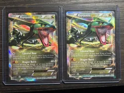 2x Pokemon TCG Rayquaza EX 85/124 Dragons Exalted Ultra Rare Card NM - Image 1