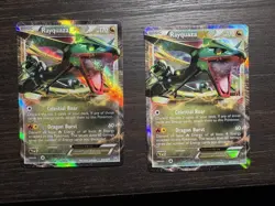 2x Pokemon TCG Rayquaza EX 85/124 Dragons Exalted Ultra Rare Card NM - Image 2