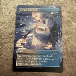 Flooded Strand - Custom Art MTG Magic The Gathering Playtest Card - Image 1