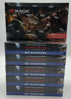 Lot of (6) MTG Commander Legends Battle for Baldur’s Gate Set Booster Boxes NEW - Image 1