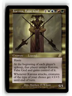 MAGIC TG: Scourge #138 Karona, False God- Rare.VO4 - Image 1