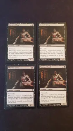 MTG Magic **ABATTOIR GHOUL (x4)** Innistrad, Playset, English, Lightly Played - Image 1