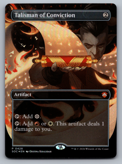 Talisman of Creativity FOIL Borderless - Secrets of Strixhaven - MTG - Image 1