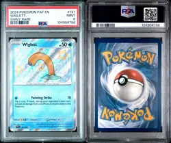 Pokemon-Wiglett 121/091 Sv: Paldean Fates Holo PSA 9 - Image 1