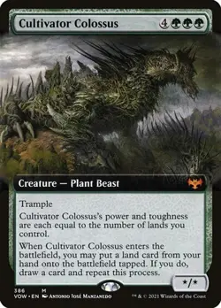 Cultivator Colossus - Extended Art VOW NM MTG - Image 1