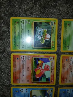 Lot Of 6 Base Set Starter pokemon cards First Form &Ivysaur Wartortle Charmeleon - Image 4