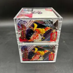 Lot (2) Pokemon SV10 Destined Rivals English Booster Boxes Sealed w/Acrylic Case - Image 3