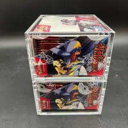 Lot (2) Pokemon SV10 Destined Rivals English Booster Boxes Sealed w/Acrylic Case - Image 5