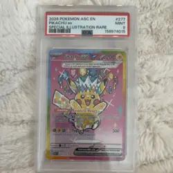 Pokemon TCG Pikachu ex 277/217 Scarlet & Violet 151 SIR Holo EN PSA 9 2026 - Image 1
