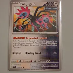Pokemon TCG Iron Jugulis 139/162 SV05 Temporal Forces Basic Reverse Holo 130 HP - Image 1
