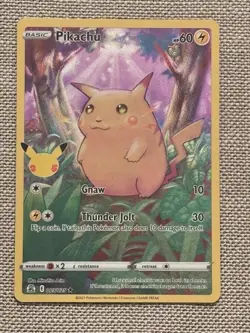Pokemon Pikachu TCG Celebrations Card 005/025 25th Anniversary - Image 1