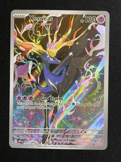 Pokemon Xerneas Illustration Rare ME04: Chaos Rising 091/086 NM - Image 1