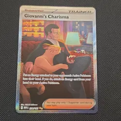 Pokemon TCG Scarlet & Violet 151 Giovanni's Charisma 204/165 - Image 1