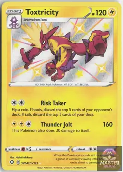Toxtricity SV042/SV122 Shiny Rare Shining Fates Shiny Vault Pokemon Near Mint - Image 1