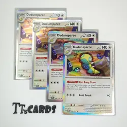Dudunsparce 080/131 HOLO x4 Playset 4x Pokemon TCG SV Prismatic Evolutions - Image 1