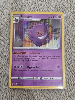 Gengar 085/202 Holo Rare Sword & Shield Pokemon NM Yamaki - Image 1