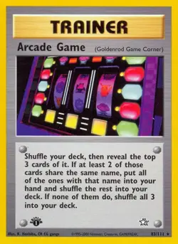 Pokemon TCG - Arcade Game - 83/111 - 1st Edition Rare - Neo Genesis [Heavy Play] - Image 1