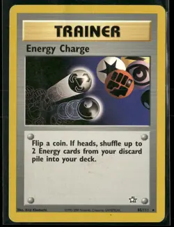 Energy Charge 85/111 Rare Neo Genesis Pokemon Heavily Played - Image 1