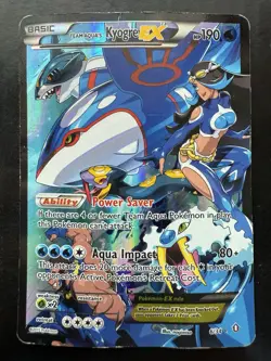 Pokemon Team Aqua's Kyogre EX 6/34 Double Crisis Holo (MP) - Image 1
