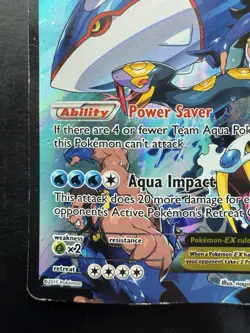 Pokemon Team Aqua's Kyogre EX 6/34 Double Crisis Holo (MP) - Image 4