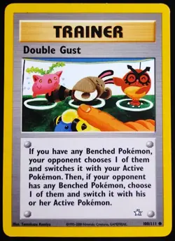 Double Gust - 100/111 - Common - Unlimited - Neo Genesis - Pokemon - Image 1