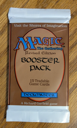 MTG - Revised Booster Pack - Magic the Gathering, Factory Sealed 1994 - Image 1