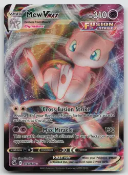 Mew VMAX 114/264 Fusion Strike Pokemon Holo NM VMAX Rare - Image 1