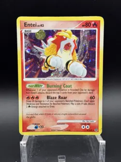 Pokemon TCG Entei Secret Wonders Holo Rare 4/132 (LP) - Image 1