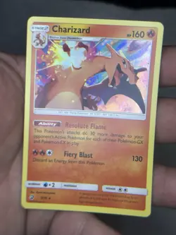 CHARIZARD 03/70 SM DRAGON MAJESTY POKEMON (HOLO RARE, NM) - Image 1