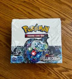 Pokemon TCG Scarlet & Violet Stellar Crown Booster Box Sealed (36 packs) - Image 1