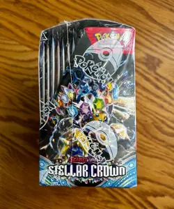 Pokemon TCG Scarlet & Violet Stellar Crown Booster Box Sealed (36 packs) - Image 2