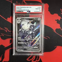 2025 POKEMON MEG EN-MEGA EVOLUTION ILLUSTRATION RARE #150 STEELIX PSA 10 - Image 1