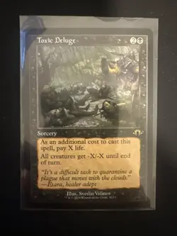 MTG Toxic Deluge 412 Retro Frame Regular Rare Modern Horizons 3 MH3 - Image 1
